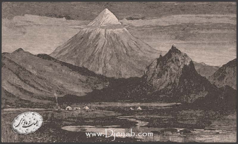 تصویری قدیمی از قله دماوند در زمان های خیلی دور